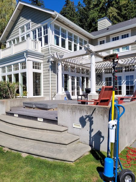 Window Cleaning On Gorgeous Bainbridge Island Home